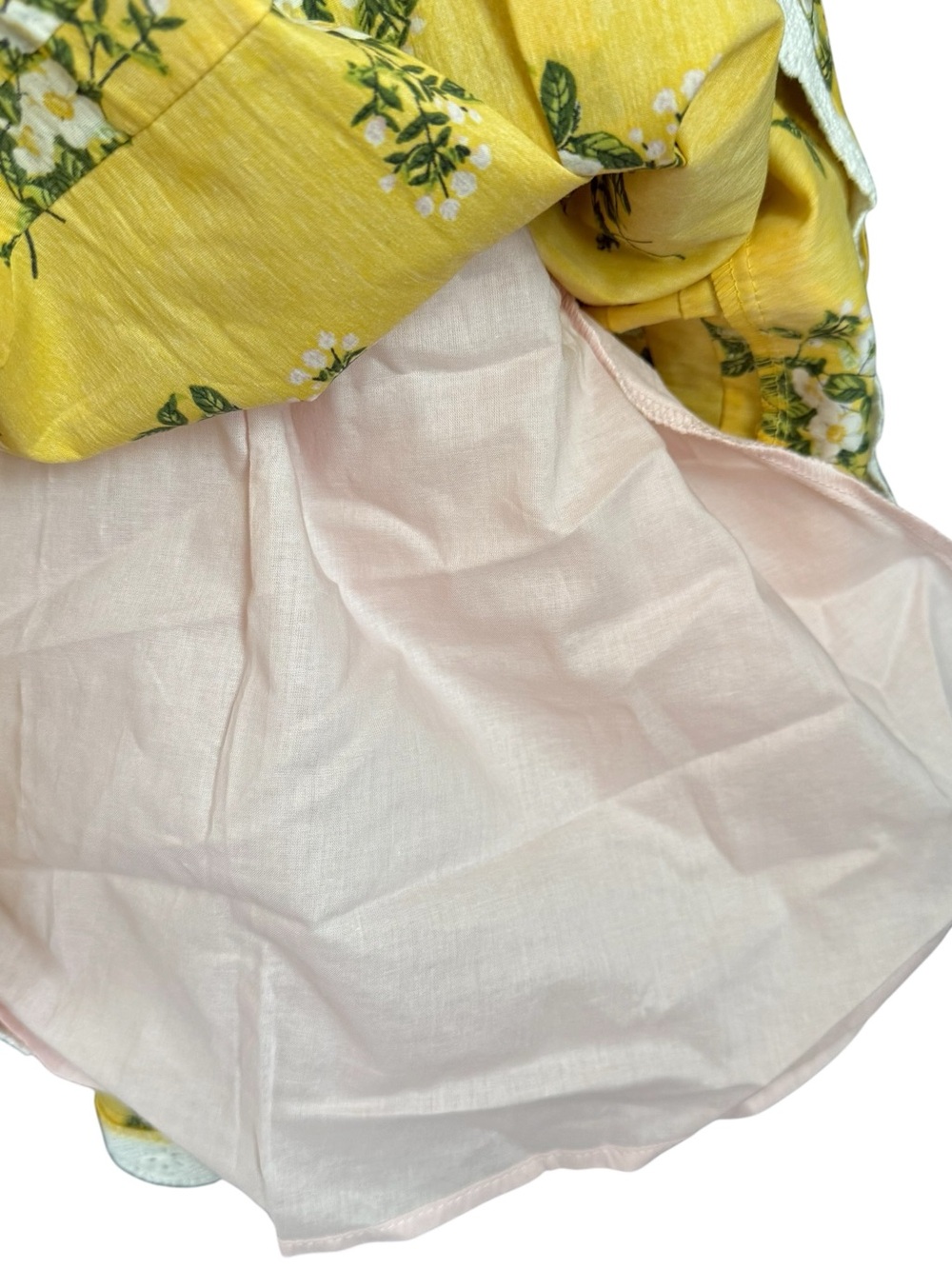 Matilda Jane NWT Yellow Floral Lace-Trim Tiered Girls' Dress with Button Back - Picture 14 of 15